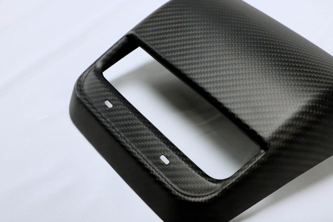 Genuine Matte Carbon Fiber Rear Air Conditioner Vent Fascia V2 for Tesla Model Y 2020-2022 - PimpMyEV