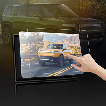 3Pcs HD Tempered Matte Glass Screen Protector Set For Rivian R1S 2022-2023 - PimpMyEV