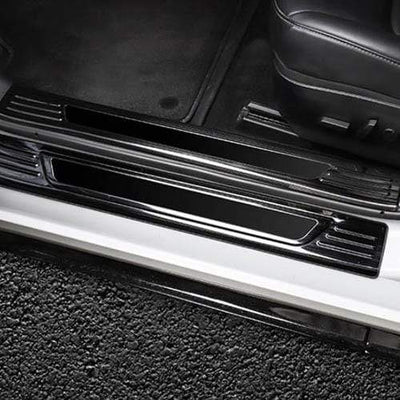 8PCs Protective Door Sill Trims & Scuff Plates For Model 3 (3 color options) - PimpMyEV