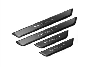 Illuminated Door Sill Welcome Scuff Plates For Tesla Model Y 2020-2022 - PimpMyEV