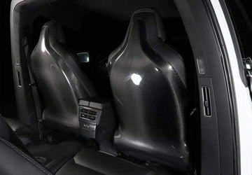 Genuine Carbon Fiber Seat Backs for Model X (Matte) - PimpMyEV