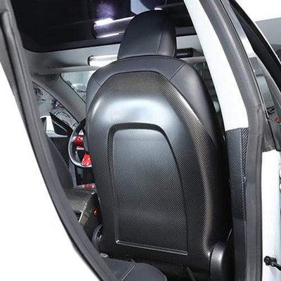 Genuine Carbon Fiber Seat Full Back Replacements for Model 3 (Matte) - PimpMyEV