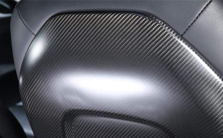 Genuine Carbon Fiber Seat Full Back Replacements for Model Y (Matte) - PimpMyEV