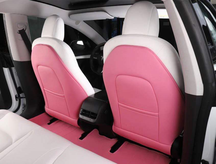 Vegan Leather Seat Back Protectors For Model Y (6 Color Options) 2020-2021 - PimpMyEV