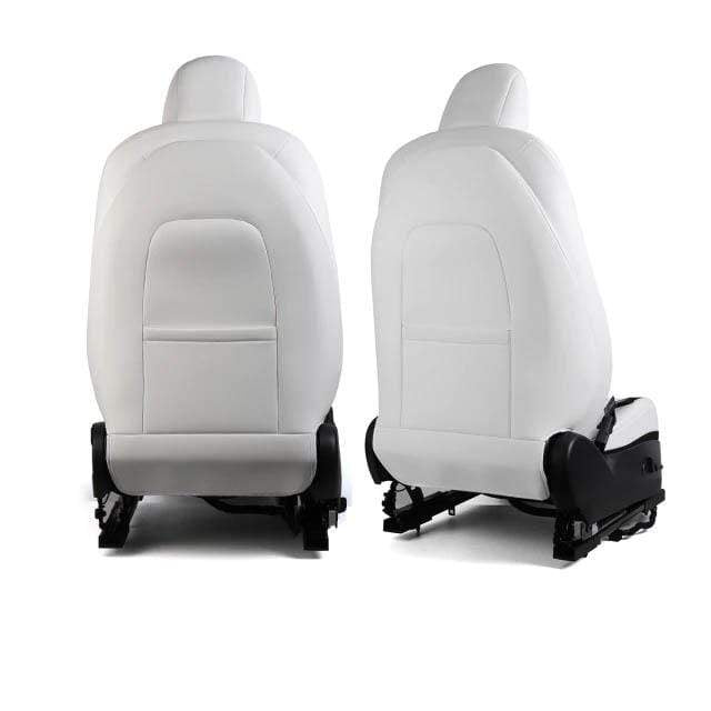 2PCs Vegan Leather Seat Back Protectors For Tesla Model Y - 2020-2023
