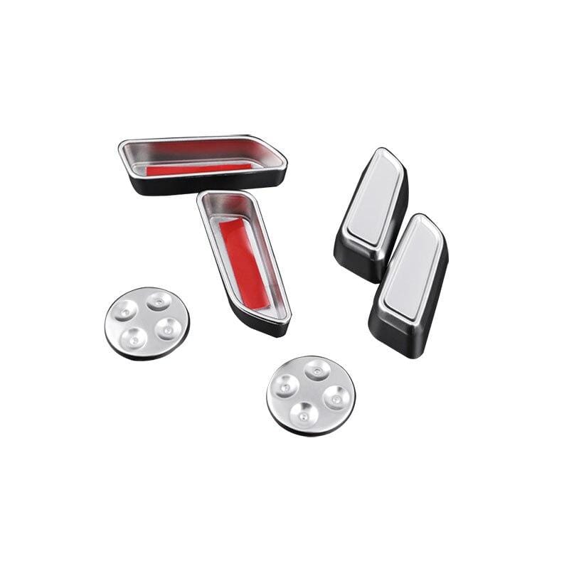 6Pcs Carbon Fiber Style Memory Seat Control Button Covers for Model 3 (3 colors) - PimpMyEV