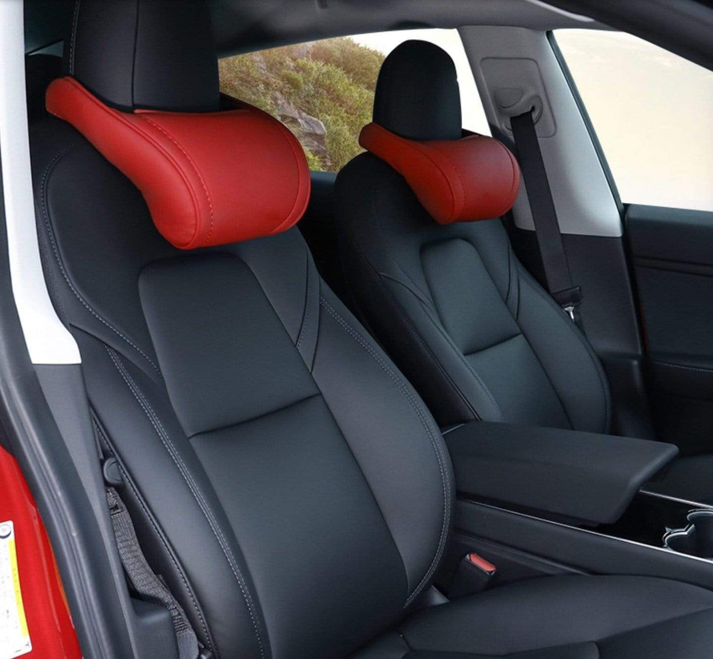 LSYBB Autositz Kopfstütze Atmungsaktive Kopfstütze Nackenkissen Kissen  Kompatibel mit Tesla , Nylon, Model S Model X Model 3 : : Baby