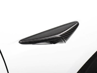 Genuine Carbon Fiber Side Marker Camera Covers for Model S (Gloss or Matte) 2014-2021 - PimpMyEV