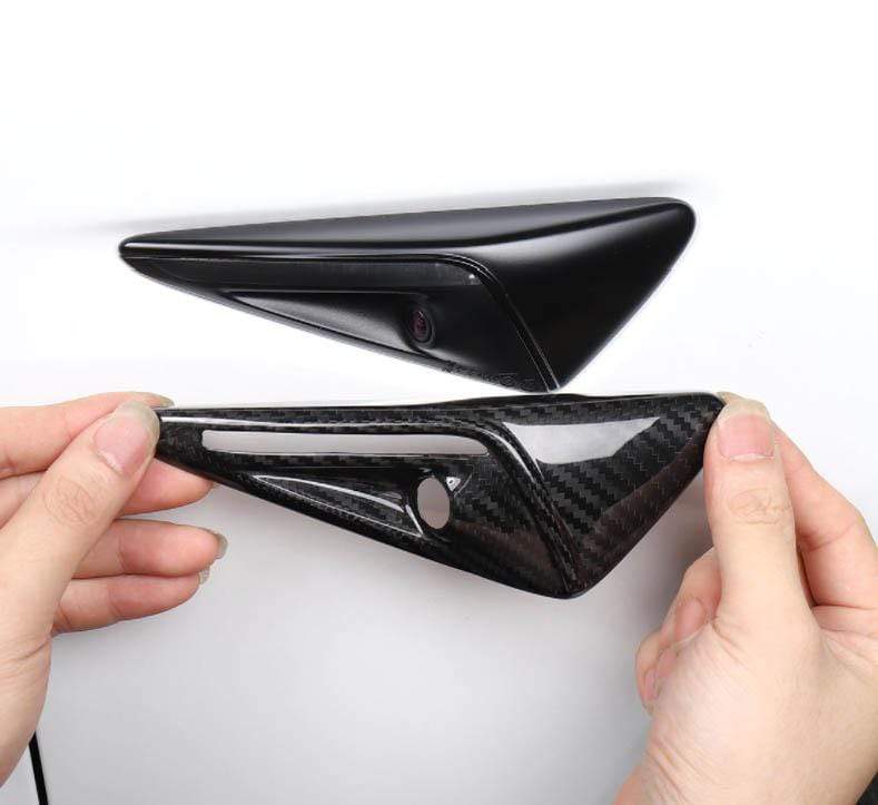 Genuine Carbon Fiber Side Marker Camera Covers New V2 for Model 3 (Gloss or Matte) 2017-2021 - PimpMyEV