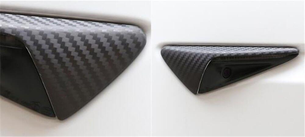 Genuine Carbon Fiber Sidemarker Turn Signal Cover for Model X (Gloss or Matte) - PimpMyEV