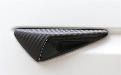 Genuine Carbon Fiber Sidemarker Turn Signal Covers for Model S (Gloss or Matte) - PimpMyEV