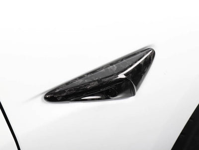 Genuine Forged Carbon Fiber Side Camera Full Covers New V2 for Model S 2015-2021 - PimpMyEV