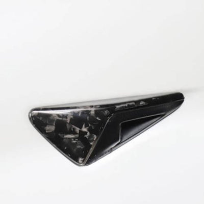 Genuine Forged Carbon Fiber Sidemarker Turn Signal Covers for Model Y (Gloss) - PimpMyEV