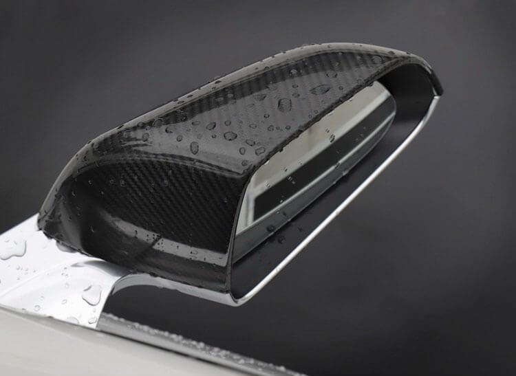 2PCs Genuine Carbon Fiber Side Mirror Cover Set for Model 3 - PimpMyEV