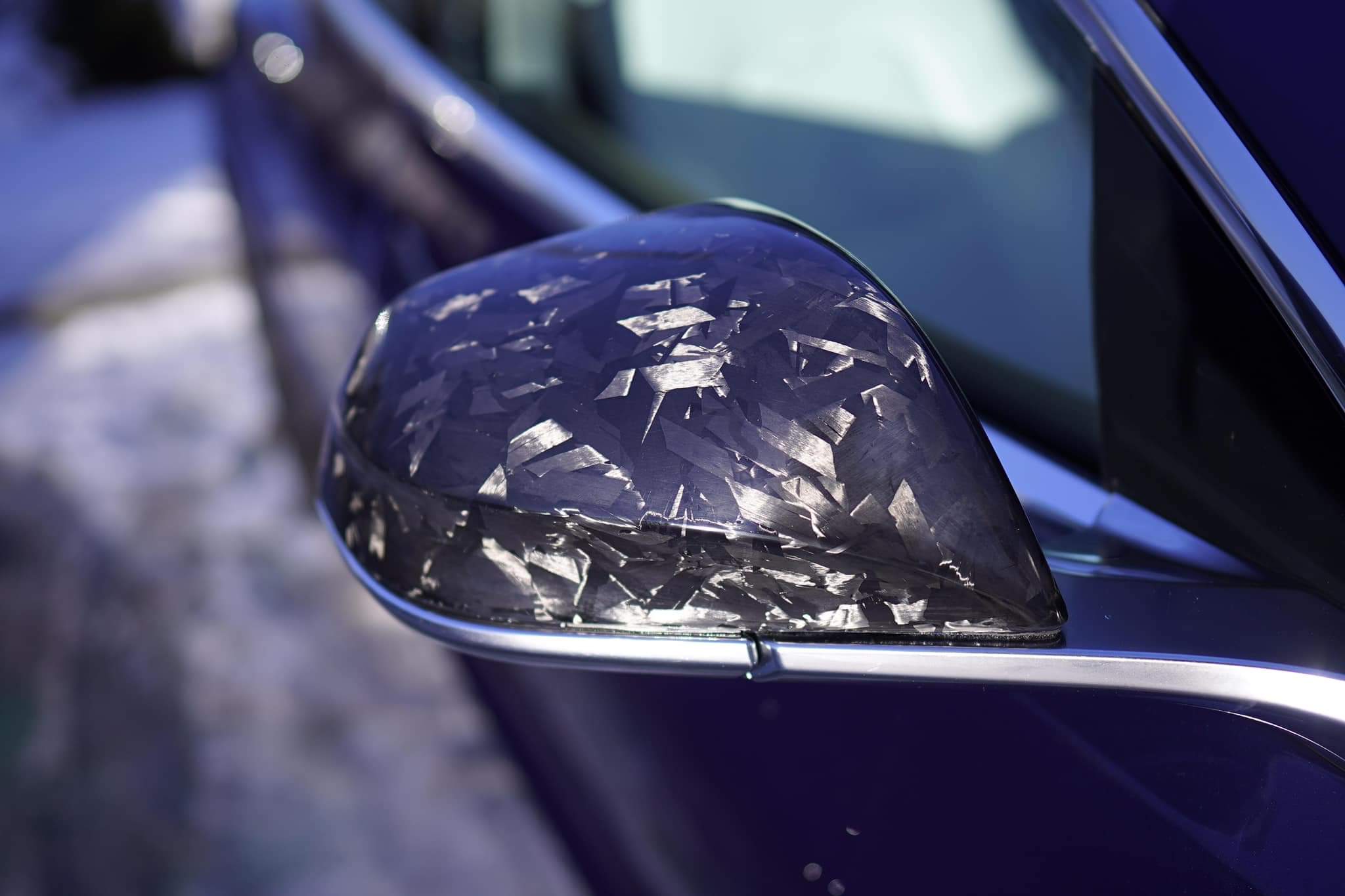 Für Tesla Model 3 Außenspiegel Gehäuse Abdeckung Auto Kohlefaser Look Seite  Türspiegel Abdeckung Für Tesla Model Three