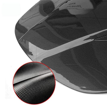 Carbon Fiber Hood Bonnet Racing Style for Tesla Model 3 - PimpMyEV