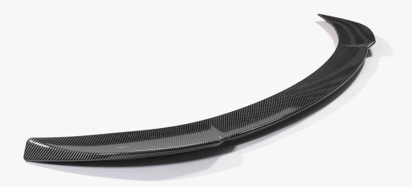 Carbon Fiber Effect Curved Spoiler for Model 3 (Gloss) - PimpMyEV