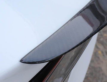 Carbon Fiber Effect Wing Spoiler Flat Back for Model 3 (Gloss) - PimpMyEV