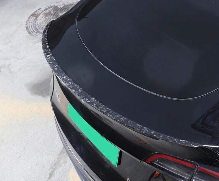 Genuine Gloss Forged Carbon Fiber Performance Wing Spoiler Tesla Model Y  2020-2023