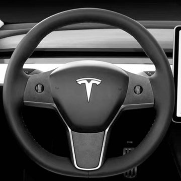 Alcantara Steering Wheel Covers For Model 3 2020-2022 - PimpMyEV
