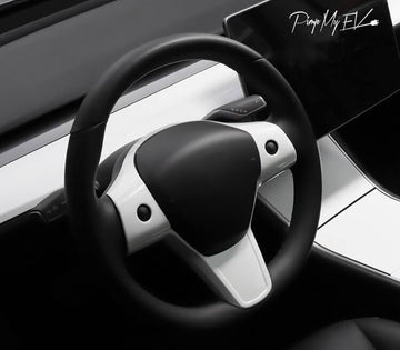 ABS Steering Wheel Fascia for Tesla Model 3 (2 colors) - PimpMyEV