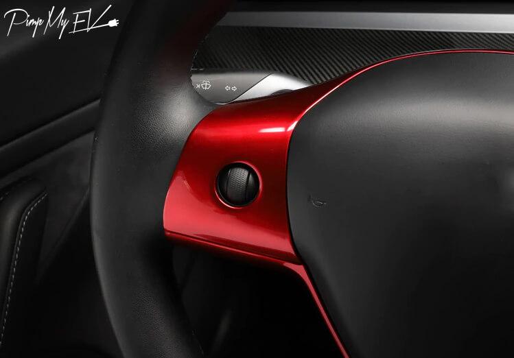 ABS Steering Wheel Fascia for Tesla Model 3 (2 colors) - PimpMyEV