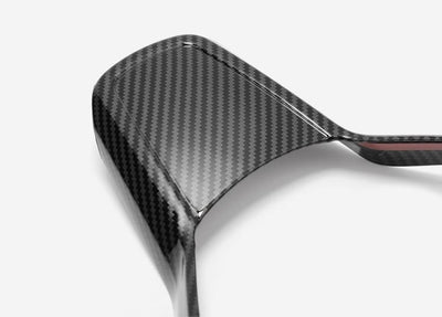 Carbon Fiber Style Steering Wheel Fascia for Tesla Model Y - PimpMyEV