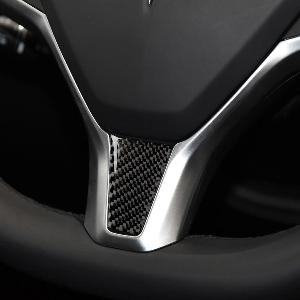 Carbon Fiber Style Steering Wheel Trim for Model S - PimpMyEV
