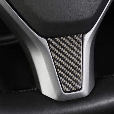 Genuine Carbon Fiber Steering Wheel Trim for Model S (Gloss) - PimpMyEV