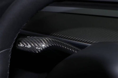 Genuine Carbon Fiber Wiper and Driving Shift Switch Covers for Model Y (3 options) - PimpMyEV