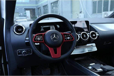 Gloss Black Steering Wheel Cover for Mercedes-Benz EQC - PimpMyEV