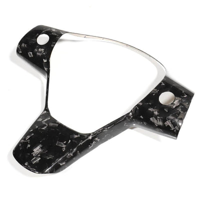 Single Piece Genuine Forged Carbon Fiber Steering Wheel Fascia for Model Y (Gloss) 2020-2021 - PimpMyEV