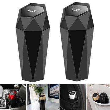 2PCs Diamond Shaped Car Door / Cup Holder Storage Trash Bins For All Cars - PimpMyEV
