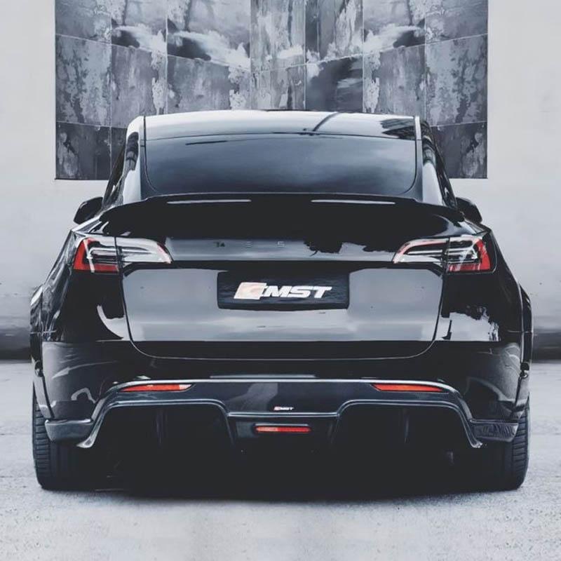 CMST Genuine Carbon Fiber Rear Diffuser Tesla Model Y V1 2020-2025 ...