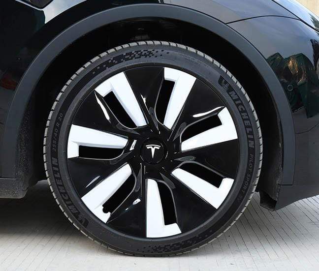 4PCS Hubcaps 19 inch Full Coverage Gemini Wheel Cover Cap Set for Tesla  Model Y