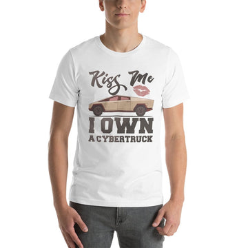 Kiss Me I Own A Cybertruck Unisex T-Shirt - PimpMyEV