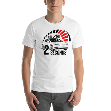 Plaid 0 to 60MPH in 2 Seconds Unisex t-shirt - PimpMyEV