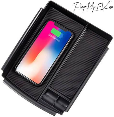Qi Wireless Car Charger + Storage Caddy For Model X (3 options) - PimpMyEV