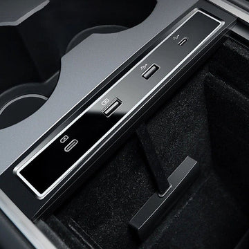 USB-C & USB-A Charging Docking Station Extension For Tesla Model 3 & Y 2017-2022 - PimpMyEV