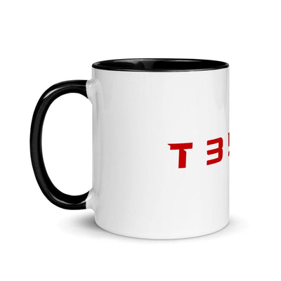 Tesla T35L4 White Ceramic Mug With Colors Inside - PimpMyEV